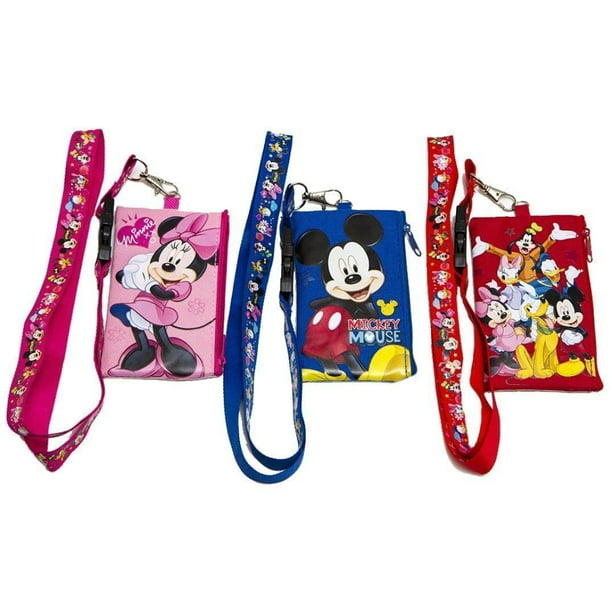 Micky Mouse Hand Blink Retractable ID HOLDER badge reel lanyard 